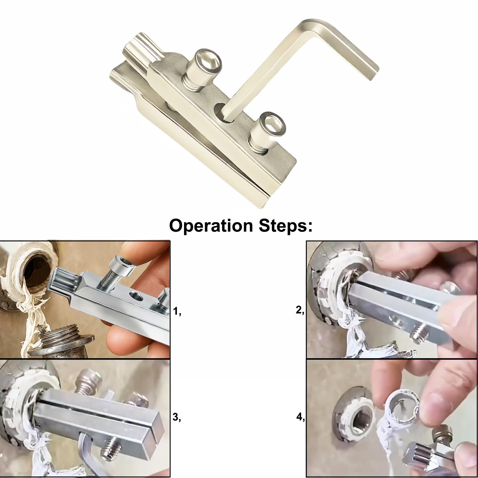 Estrattore per tubi rotti, rimozione vite spogliata, rimozione tubo dell'acqua danneggiato, set facile da estrarre per rubinetto rotto, estrazione viti e bulloni