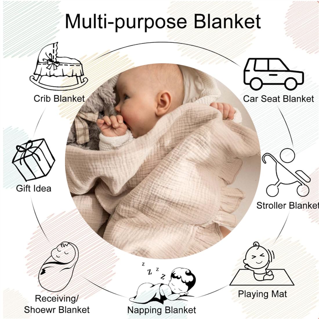 Muslin Swaddle Momcozy Momcozy Blankets, Soft Silky Baby