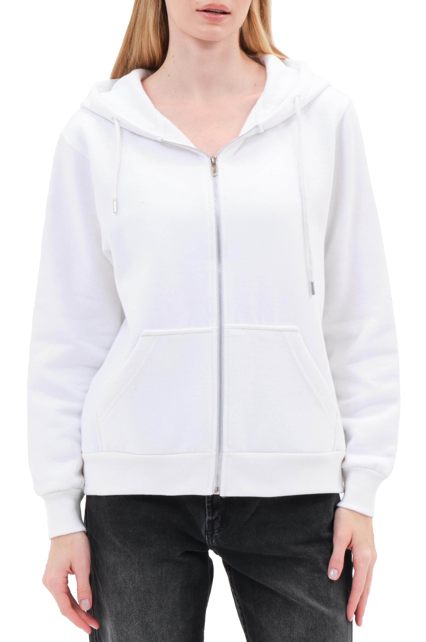 Smith & Solo Hoodie Damen – Kapuzenpullover Frauen Baumwolle Long, mit Kapuze Pullover Sweatshirt Rundhals, Slim Fit Freizeit Sport Langarmshirt, Hoodies Training - Pulli Streetwear