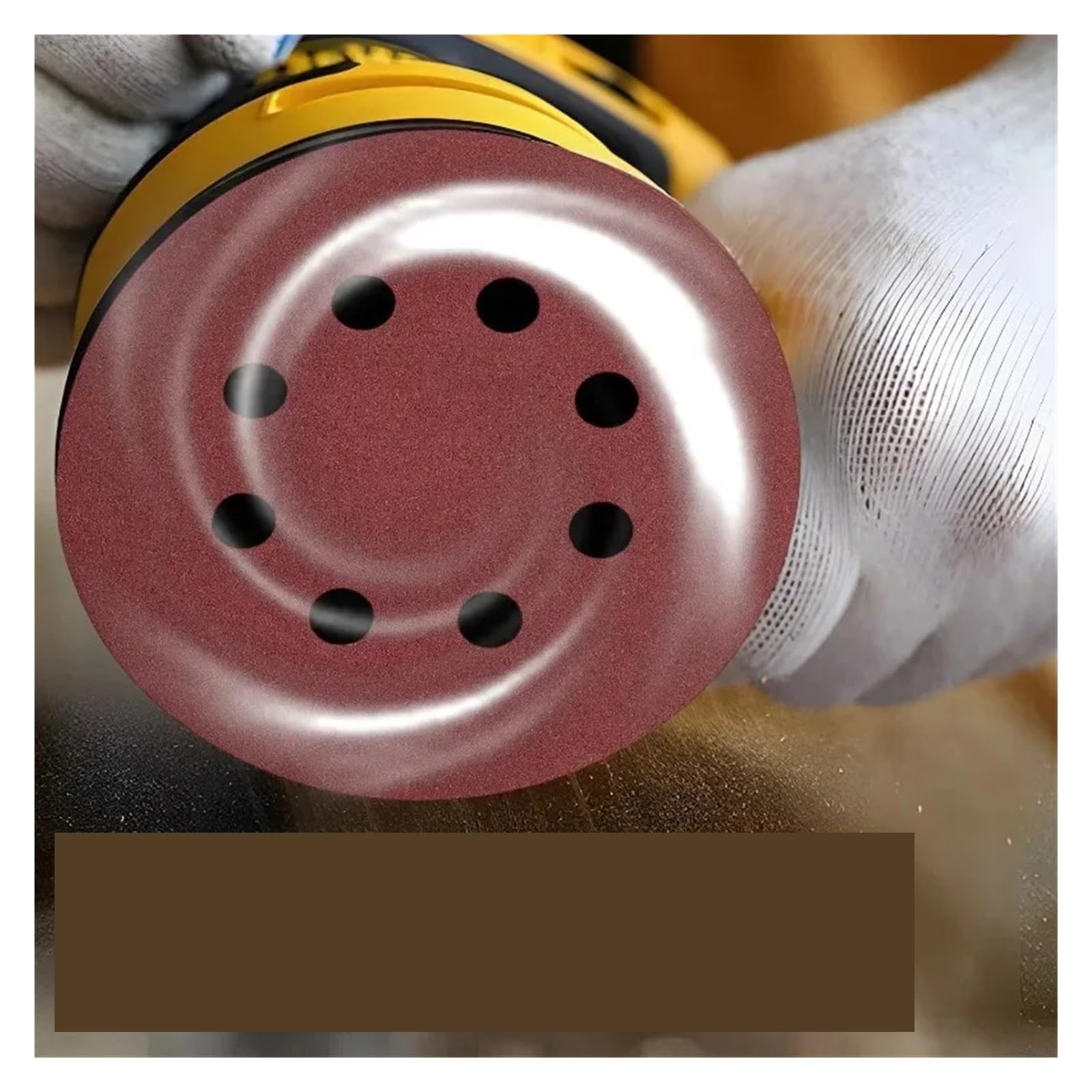 Tarcza szlifierska z tlenku glinu | Czerwone 7 Ziarnistość Uniwersalne 8 Otworów 125 mm 50 szt.: Do Szlifowania Polerowanie Metal Drewno Szkło(Red-p600)