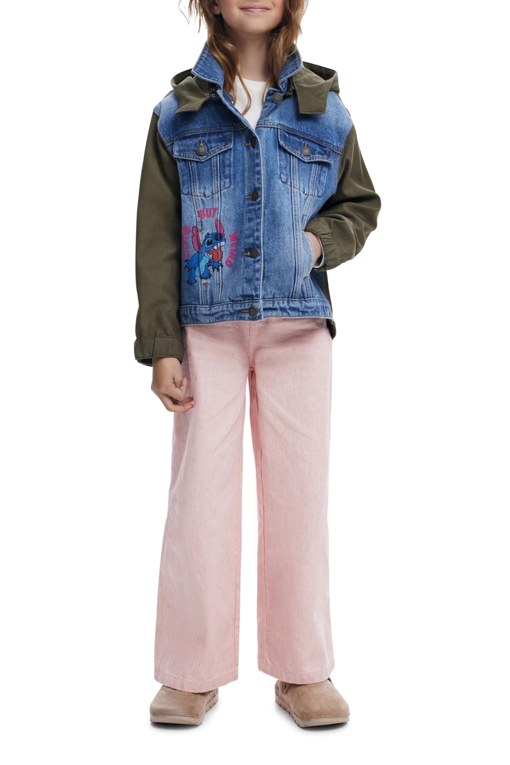 Desigual Abrigo COAT_FUN_LILO, 4003 VERDE MILITAR, 7/8