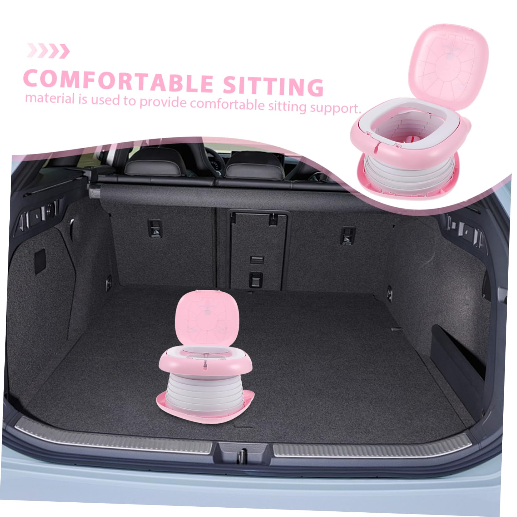Baño Portátil Para Inodoro De Entrenamiento Asiento Plegable Para Coche Camping Orinal De Viaje Para Exteriores