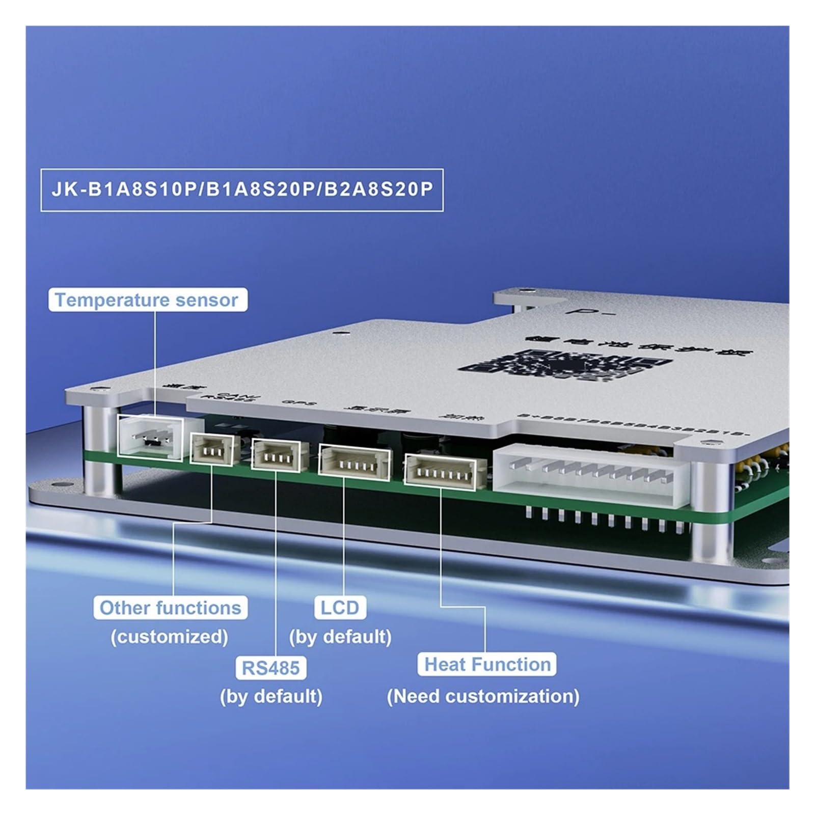 Akumulator litowo-jonowy Lifepo4 LTO 8S 24 V 200 A, aktywny balaner B2A8S20P BT Can RS485 3S ~ 8S(B2A8S20P)