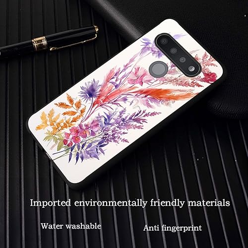 Miniatura 6 de Funda protectora duradera para LG Stylo 6 para LG Stylo 6 2020 de 6.8 pulgadas, diseño de flores 4
