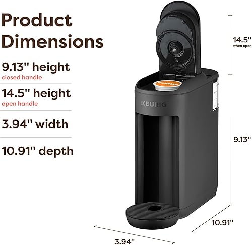 Miniatura 7 de Keurig K-Mini Mate - Cafetera de una sola porción, ultracompacta de 4 pulgadas de ancho, apta para taza de viaje, regalo ideal para vacaciones para