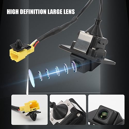 Miniatura 6 de Cámara de respaldo compatible con 2011-2013 Kia Optima Hybrid 2.0L 2.4L, cámara de asistencia de estacionamiento 170  Ultra gran angular HD visión