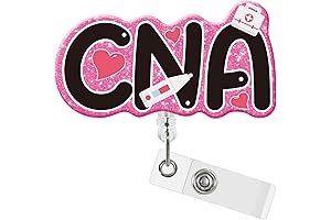 CNA Retractable Badge Holder Reels for Nurses
