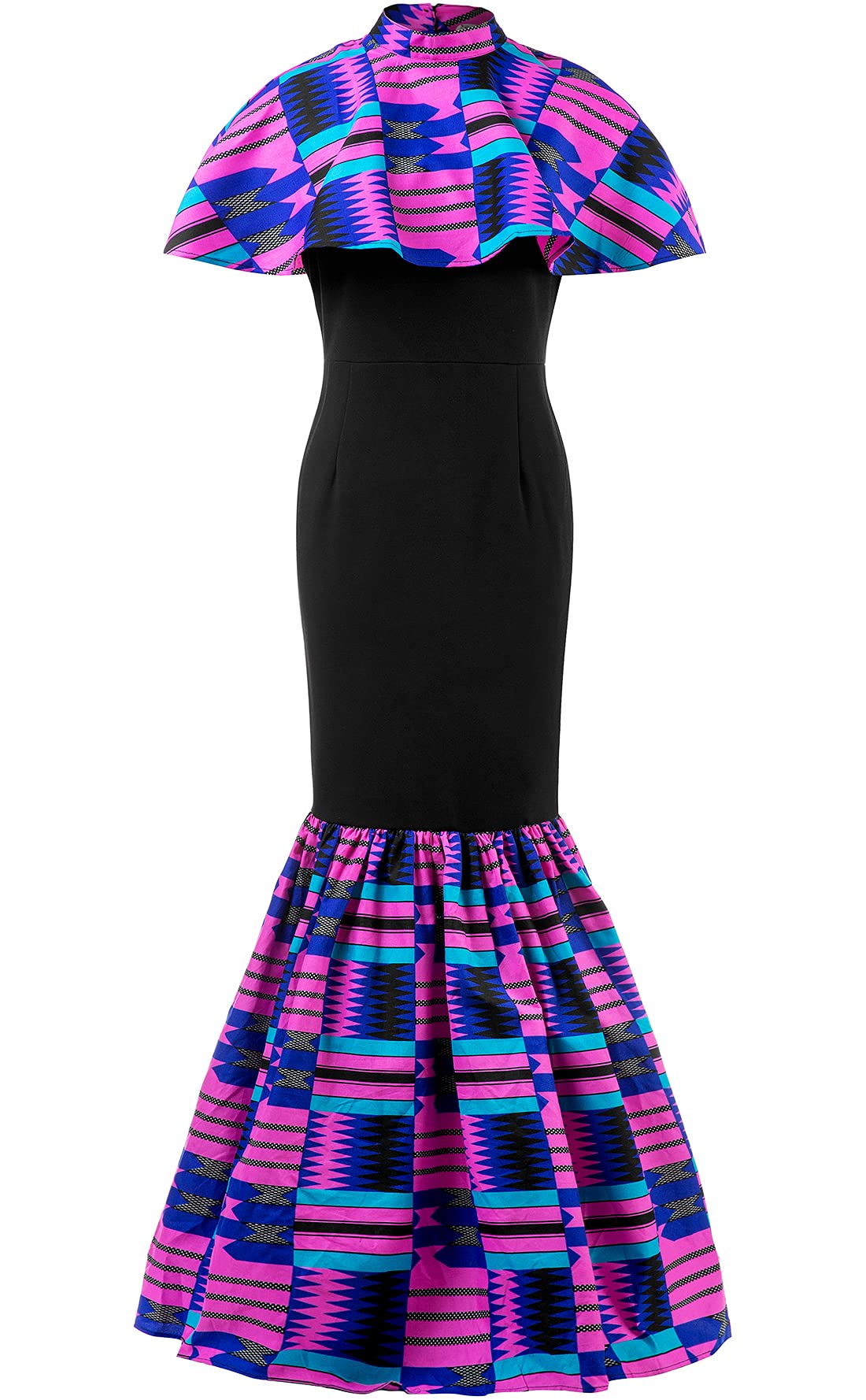 Women's African Ankara Kente Print Dress