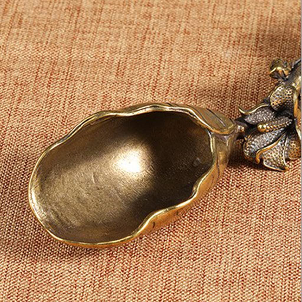 Cuillère à Thé En Cuivre Pur - Long Manche Vintage | Parfaite Pour Café, Thé, Épices Ou Décoration