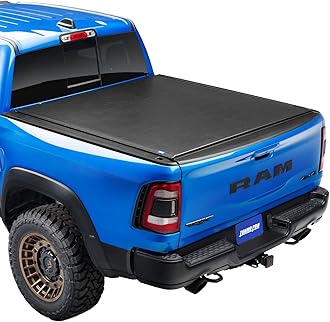 Tonno Pro Lo Roll, Soft Roll-up Truck Bed Tonneau Cover | LR-2060 | Fits 2019 - 2023 Dodge Ram 1500, w/o Multifunction tailgate 6' 4" Bed (76.3")
