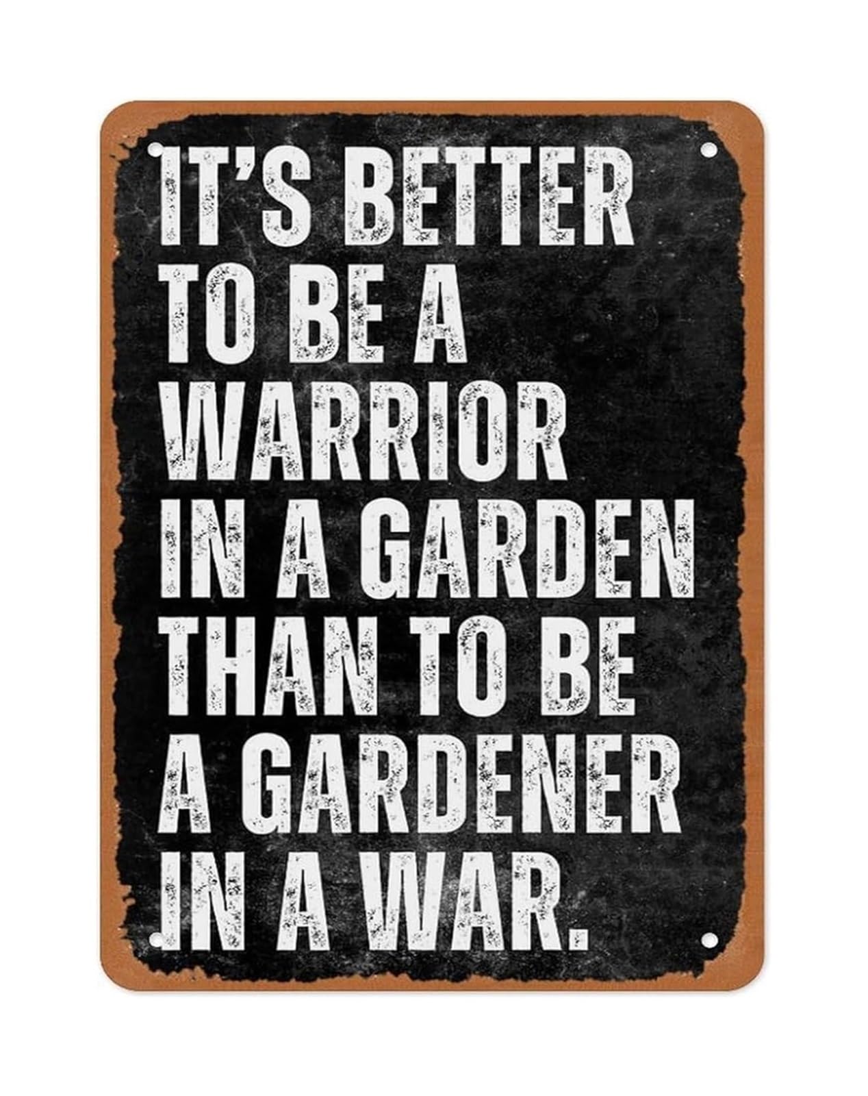 NWPNLXEA Inspirational Metal Sign with Motivation Saying Better to Be a Decor for Fitness Room 8 X 12 in