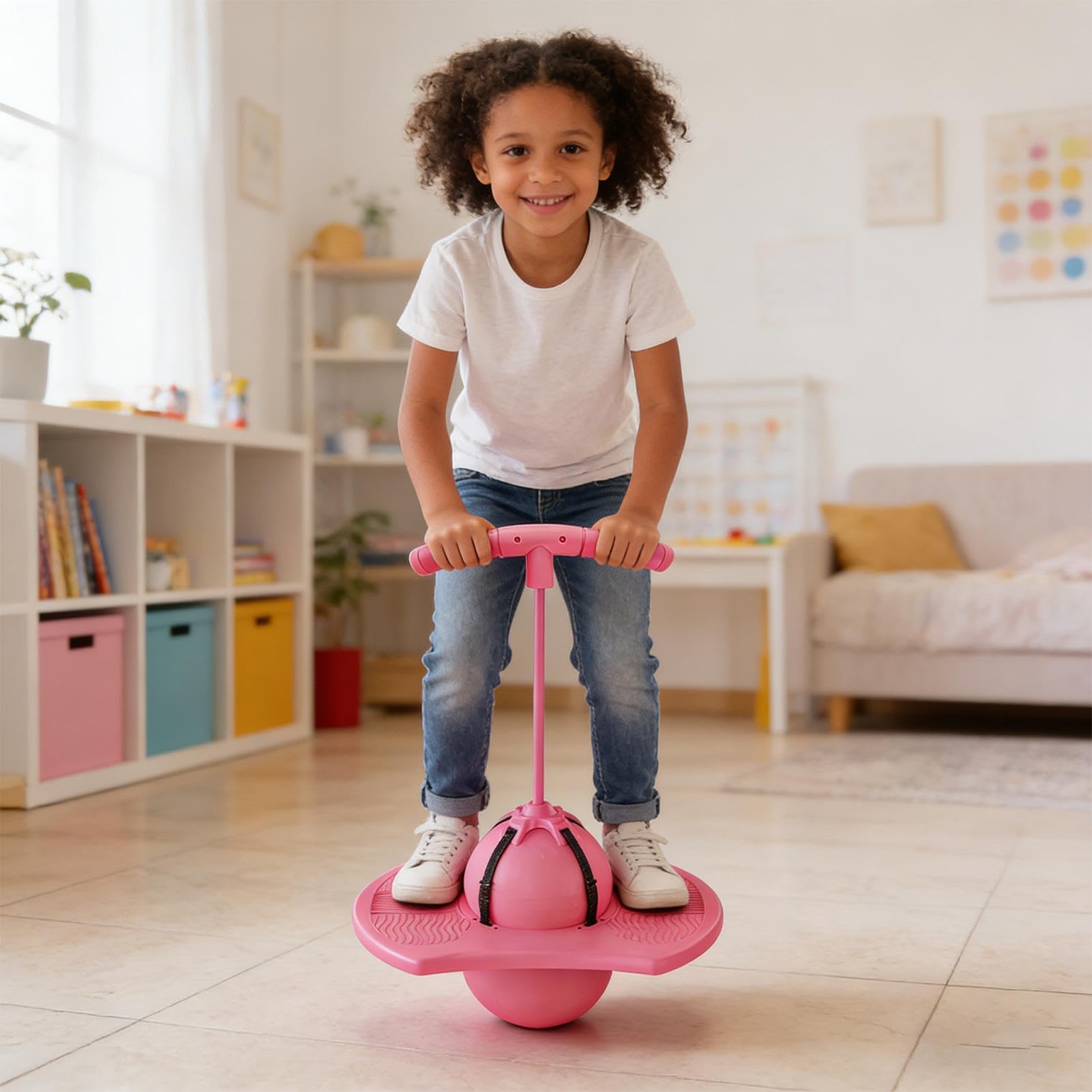 Generico Juguetes saltellantes – Interactivo silencioso antideslizante – Bola saltellante juego interactivo, para niños y niñas Actividades recreativas Camping Cumpleaños Fiesta