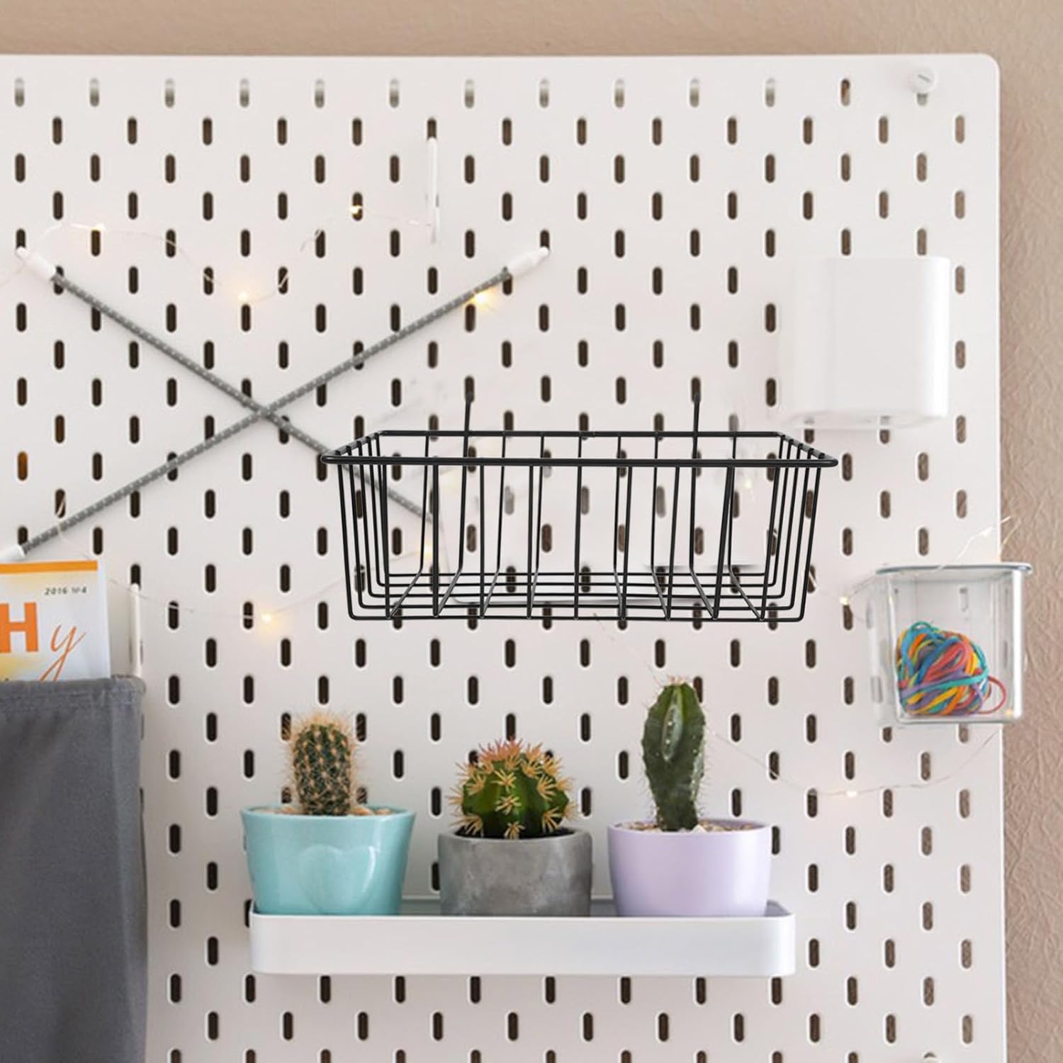 IMIKEYA 2pcs Hanging Wire Basket Pegboard for Stylish Storage for Organizing Home Rv Cabinet Spaces