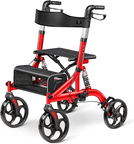 20601 LITELEPH Rollator Walkers for Seniors with Seat Lightweight Easy