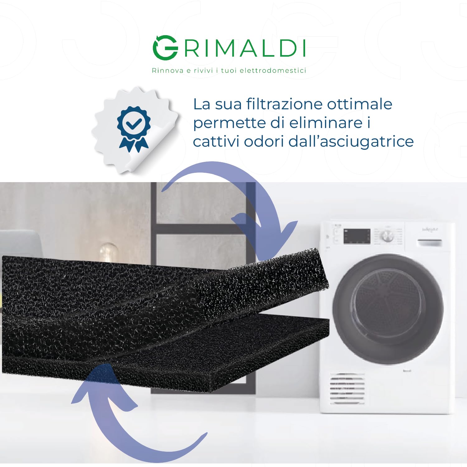 Ricambio Filtro Per Lavastoviglie Filtri Spugna HX Per Lavatrici Whirlpool Bauknecht Privileg Confezione Da 707274 - Foto 5