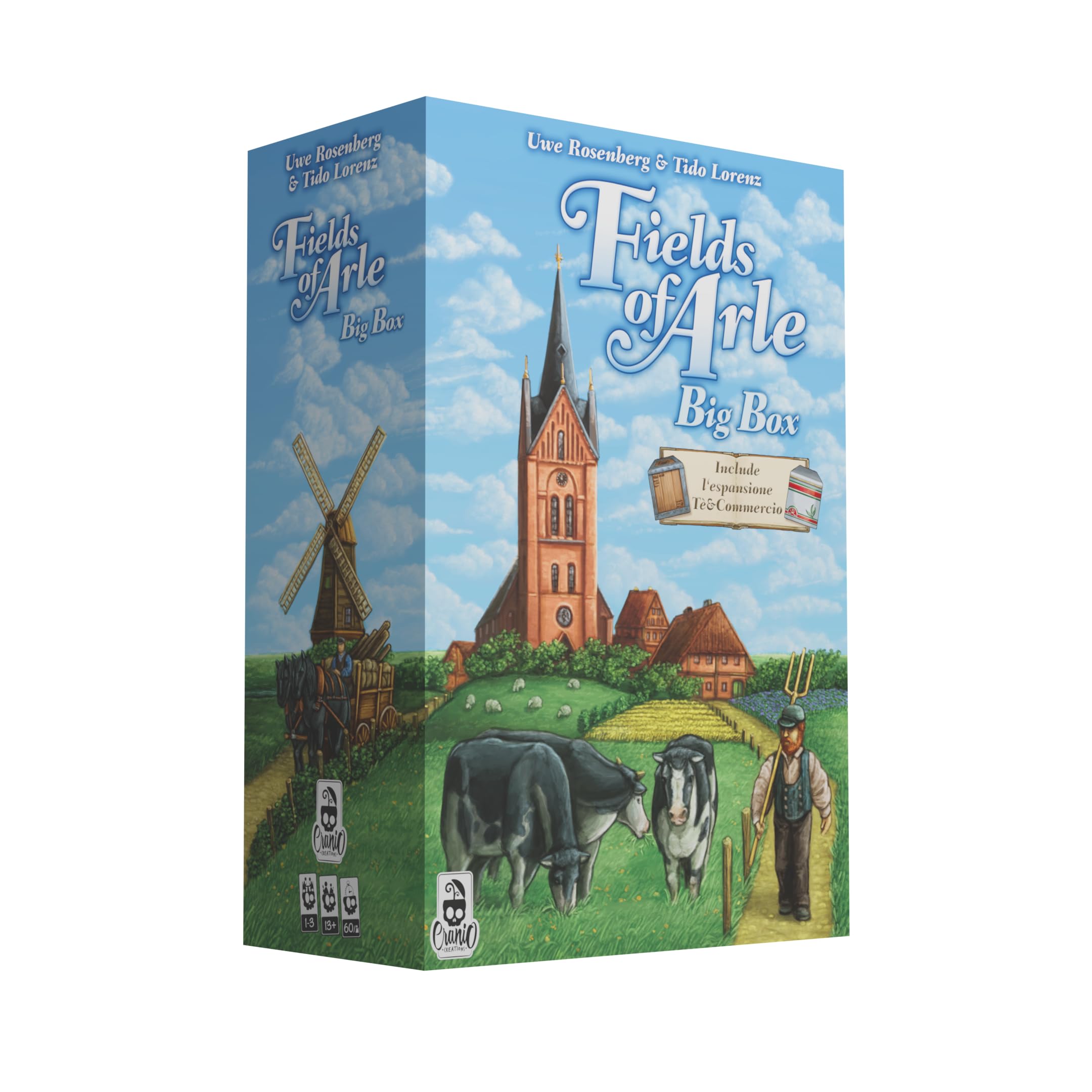 Cranio CreationsFields Of Arle Big Box, The Autobiographic Game By Uwe Rosenberg For The First Time Complete With Expansion, Edition In Italian Language