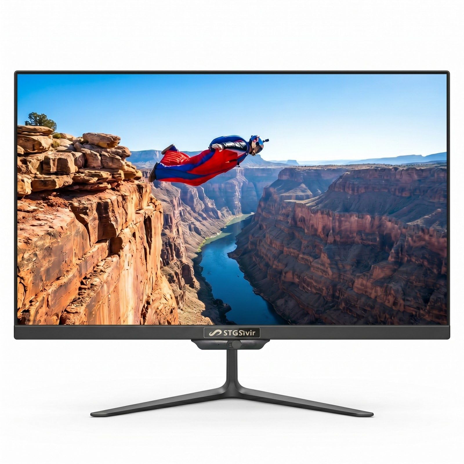STGsivir Ordinateur Tout en Un, Écran 23.8" FHD, Core i7, 16G RAM, 512G SSD | PC Tout en un, WiFi, BT 5.0, Webcam, Win11 Pro, Noir, All in One PC for Maison & Bureau