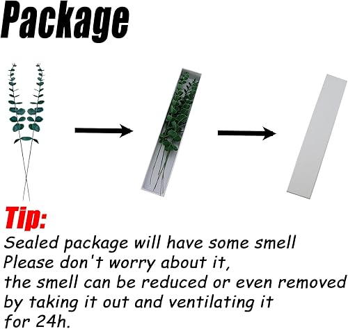 Miniatura 8 de 24 tallos de eucalipto artificiales de 14.56 pulgadas, hojas de eucalipto, decoración de eucalipto, ramas de vegetación sintética, flores falsas