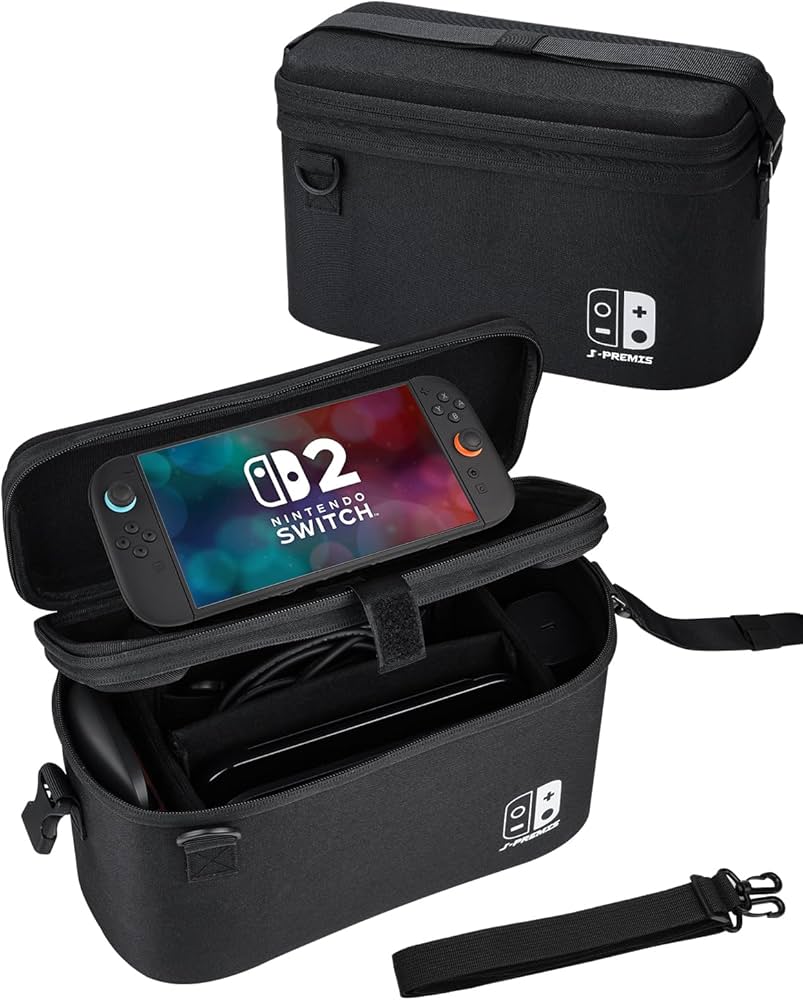 Amazon.co.jp: J-PREMIS Switch 2 ケース 大容量収納【Switch 2/有機EL