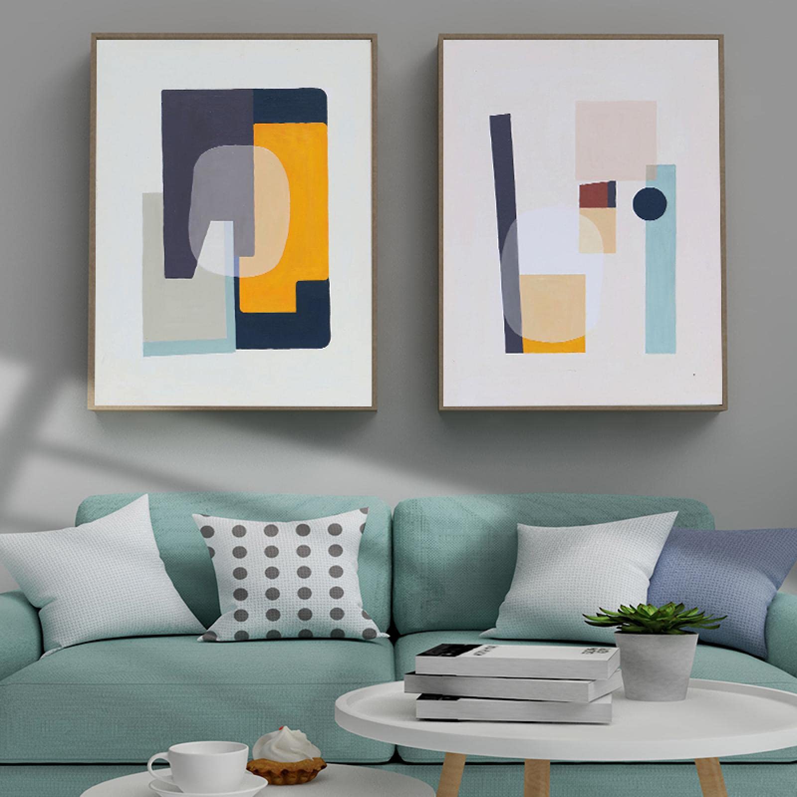 Art mural géométrique minimaliste pour purifier votre décoration - 8