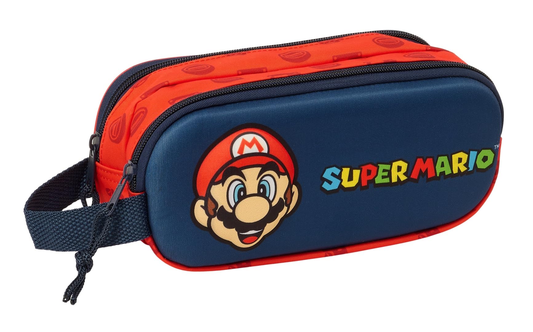 Super Mario 3D Astuccio doppio bambini 21 x 6 x 8 cm blu marino rosso