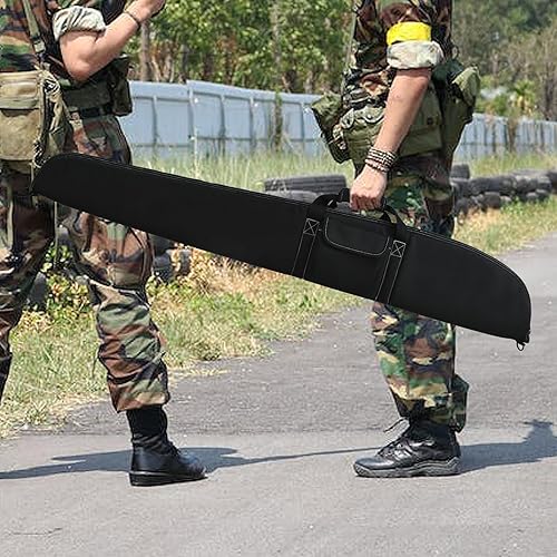 Miniatura 6 de AUMTISC Funda suave para rifle, bolsa de transporte de pistola para caza de 444852 pulgadas con bolsillo con cremallera y correa de hombro ajustable