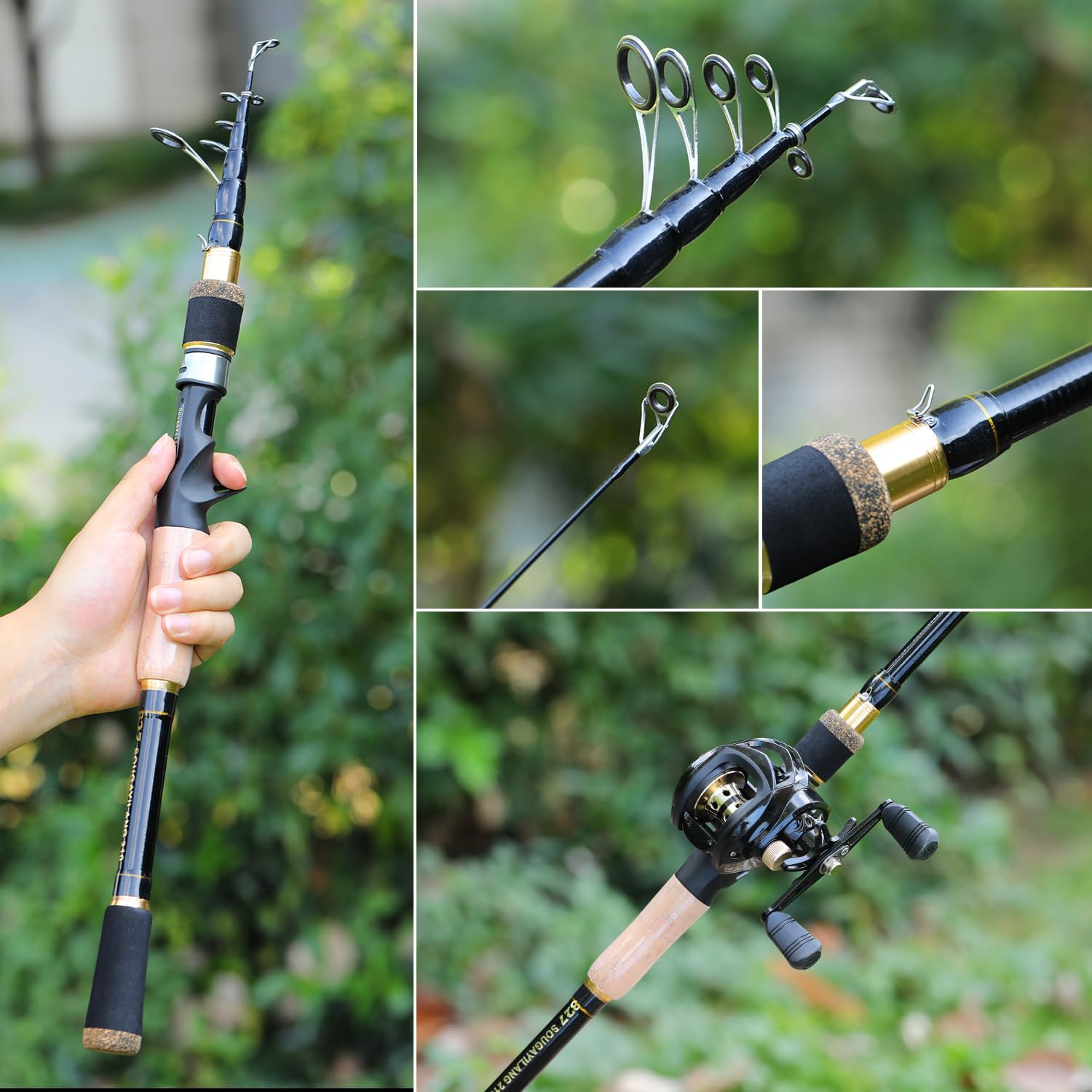 Foto da Vara Sougayilang telescópica ultraleve para viagem