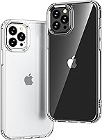 Vista 15 de ONES Funda delgada transparente para iPhone 8 Plus/7 Plus, PC + TPU híbrido, protección contra caídas de grado militar [antiamarillamiento], funda