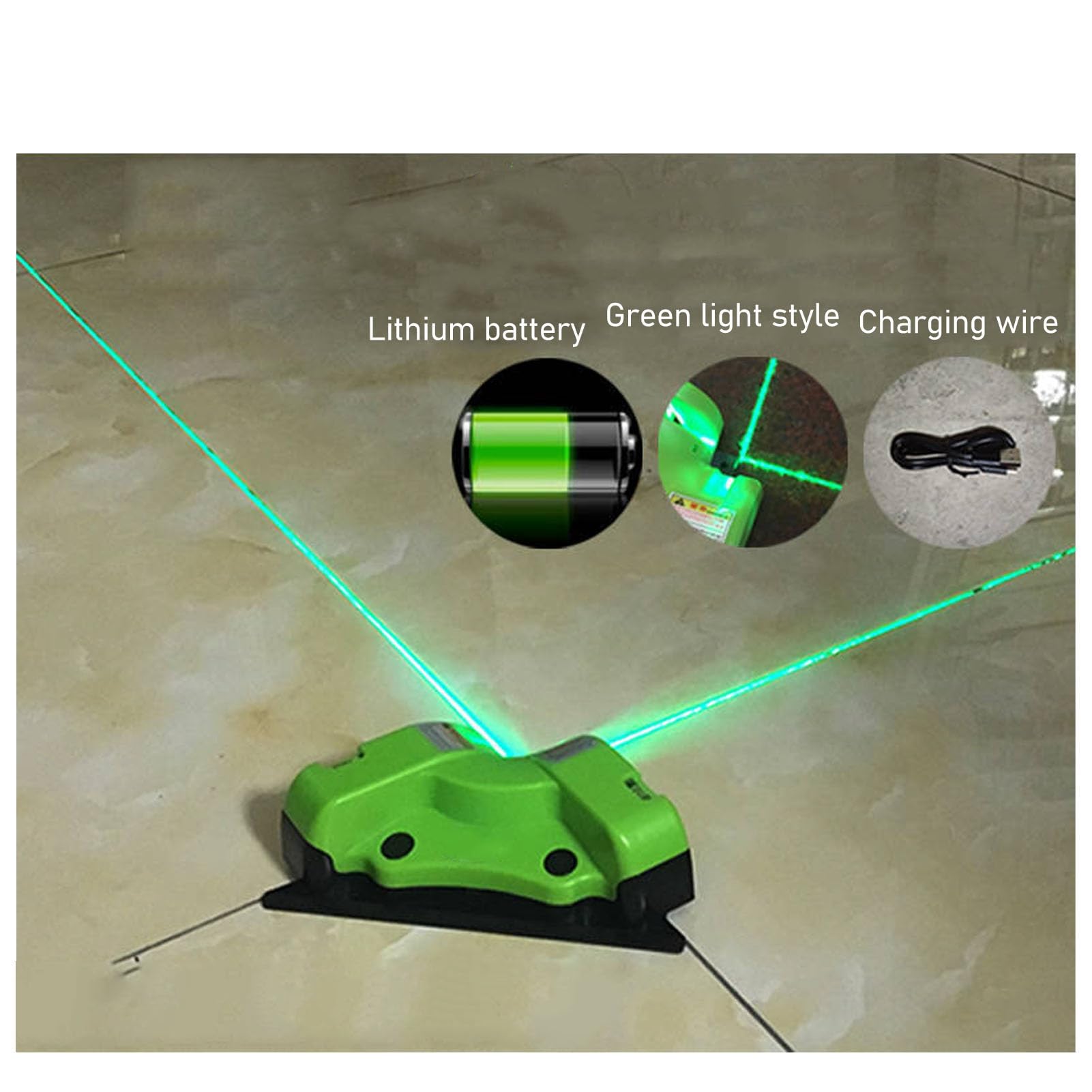 Nivel Láser De ángulo Recto, Nivelador Láser Verde Rojo De 90 Grados Nivel Láser Autonivelante, Herramienta De Haz Nivelador De Línea Láser De Nivel Cruzado Para Pared Para Colgar Cuadros De Construcc