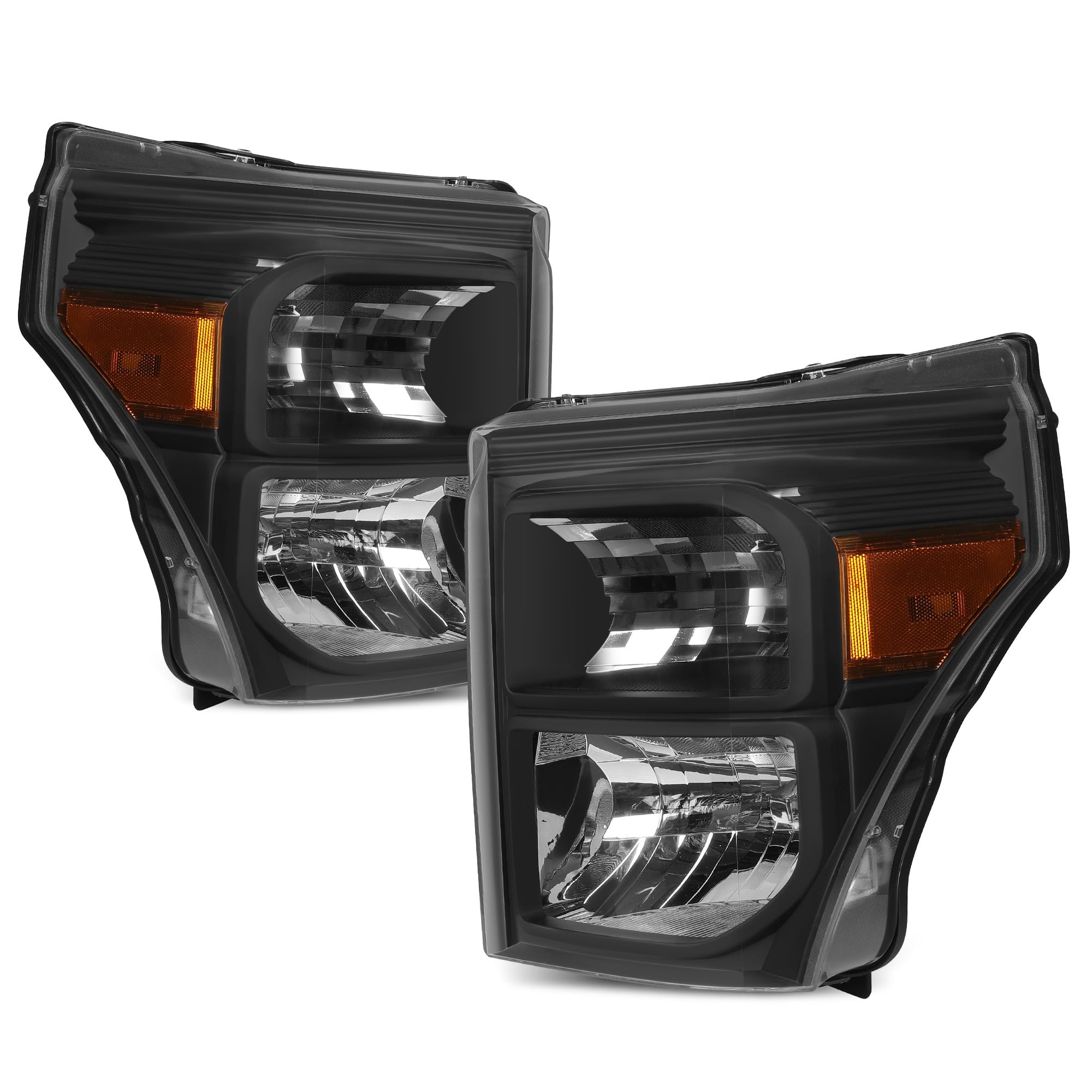 AUTOSAVER88 Black Housing Headlights