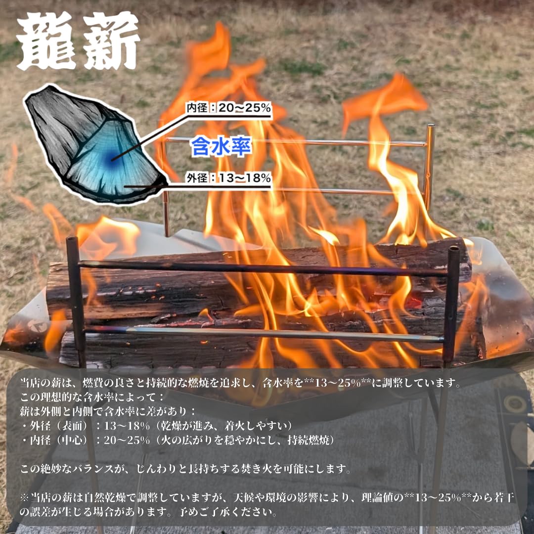 Amazon.co.jp: 龍薪 （たつまき） 約 5kg 薪 広葉樹 ミックス 長さ 約