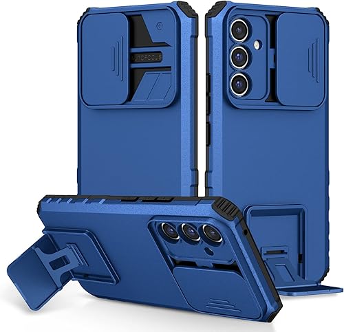 Ysnzaq Funda para Samsung Galaxy A54 5G con cámara deslizante, delgada, a prueba de golpes, con función atril, para Samsung Galaxy A54 5G LT, color