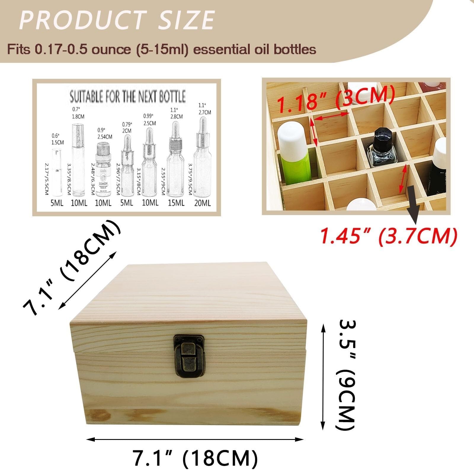 Soporte De Esmalte De Uñas Caja De Madera For Guardar Aceites Esenciales, Esmaltes Uñas Y Cosméticos Salón De Uñas