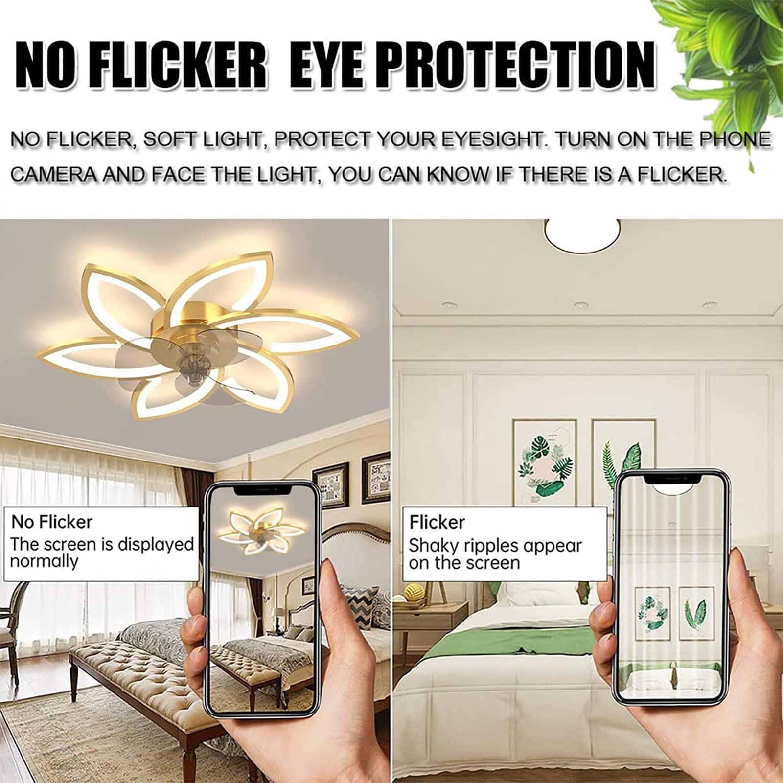 Plafondventilator licht LED dimbaar stille afstandsbediening