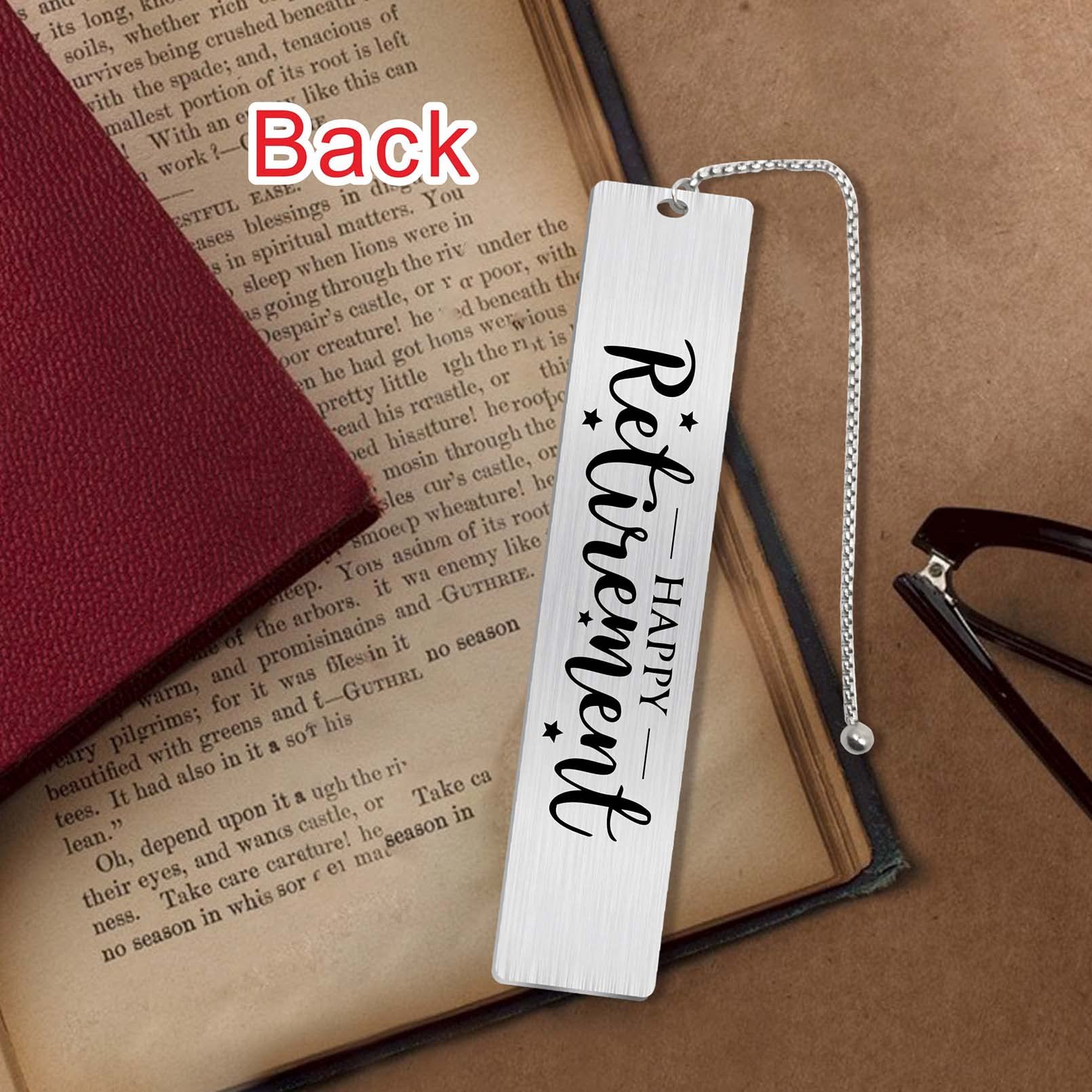 Jzxwan Retirement Gifts for Women Men 2026, Happy Retirement Bookmark for Coworker Librarian Teachers Nurses Mom Friends - Image 4