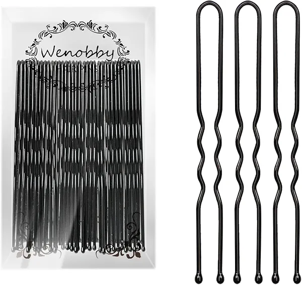 U Shaped Hair Pins for Buns, 100 PCS 2.8" Hair Pins for Women Hair Styling with Thick Hair