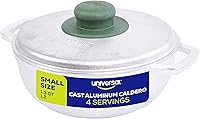 Vista 15 de Universal (Tamaño Pequeño) Caldero 7 Tazas - 2.4 QT / 2.3 L, Olla de Aluminio Inoxidable, Distribución de Calor Uniforme y Cocina Rápida, Olla