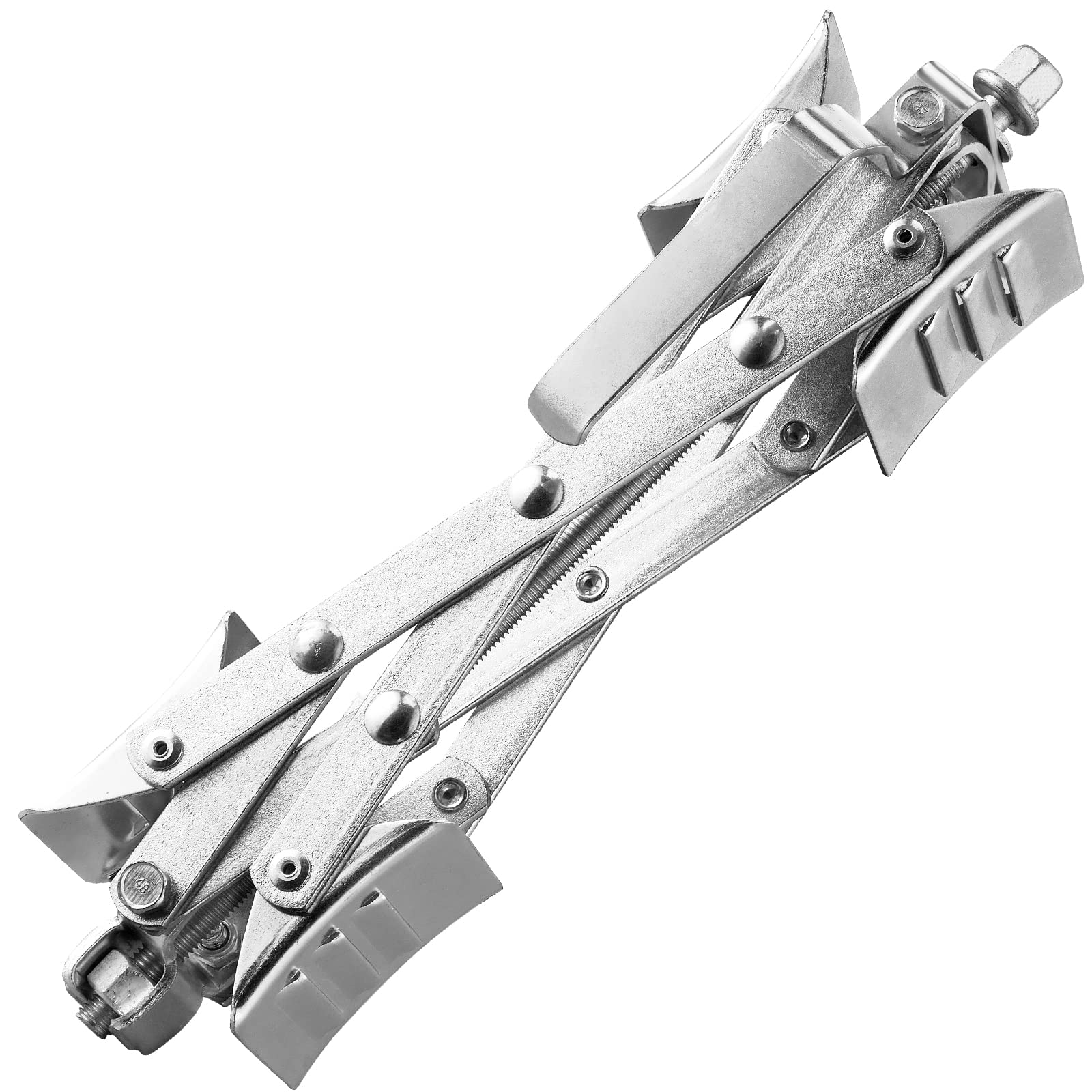 VEVOR Unterlegkeil für Wohnmobile, X-förmiger Unterlegkeil zur Stabilisierung von Wohnmobilen, für Reifenbreiten von 3,8 bis 25,4 cm, 2 Stk. Unterlegkeile mit Ratschenschlüssel und Aufbewahrungstasche