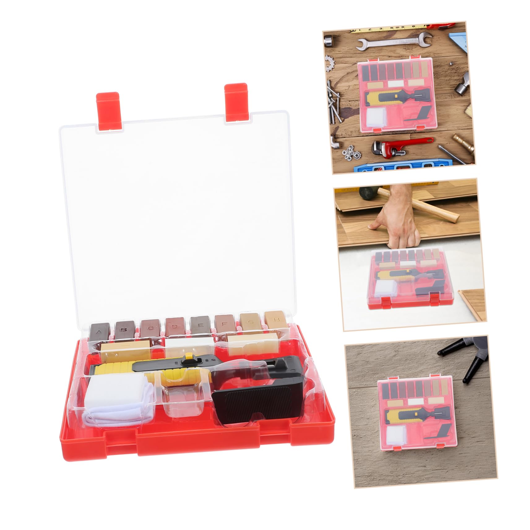 SHINEOFI Herramientas Para Reparación De Suelos De Madera y Laminados Incluye Kit De Reparación De Arañazos Para Uso Doméstico Suelos y Muebles