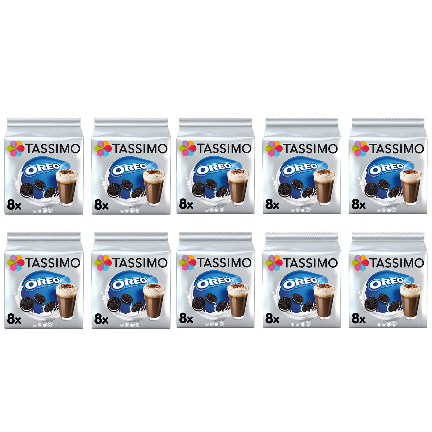 Buy Tassimo Oreo Hot Chocolate Pods 10 Packs (80 Drinks) Online at