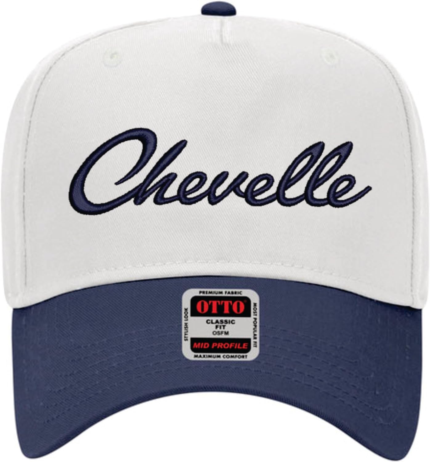 Classic Chevelle Embroidered Two Tone Cap Vintage Muscle Car Hat