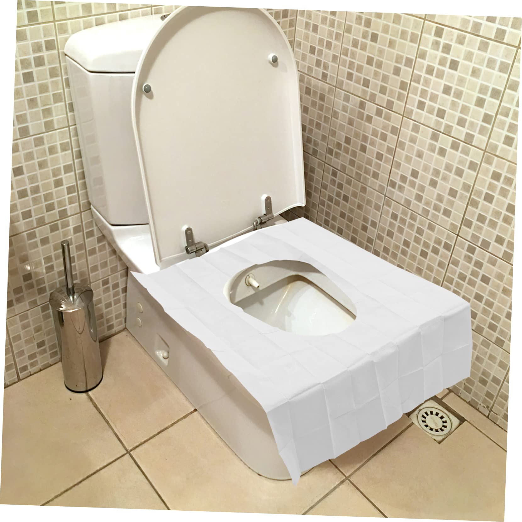 PRETYZOOM 2sets Toilet Seats Covers for Airplane Waterproof Seat Pad Disposable Easy to Store Public Restroom Travel Potty Training 10pcs*2