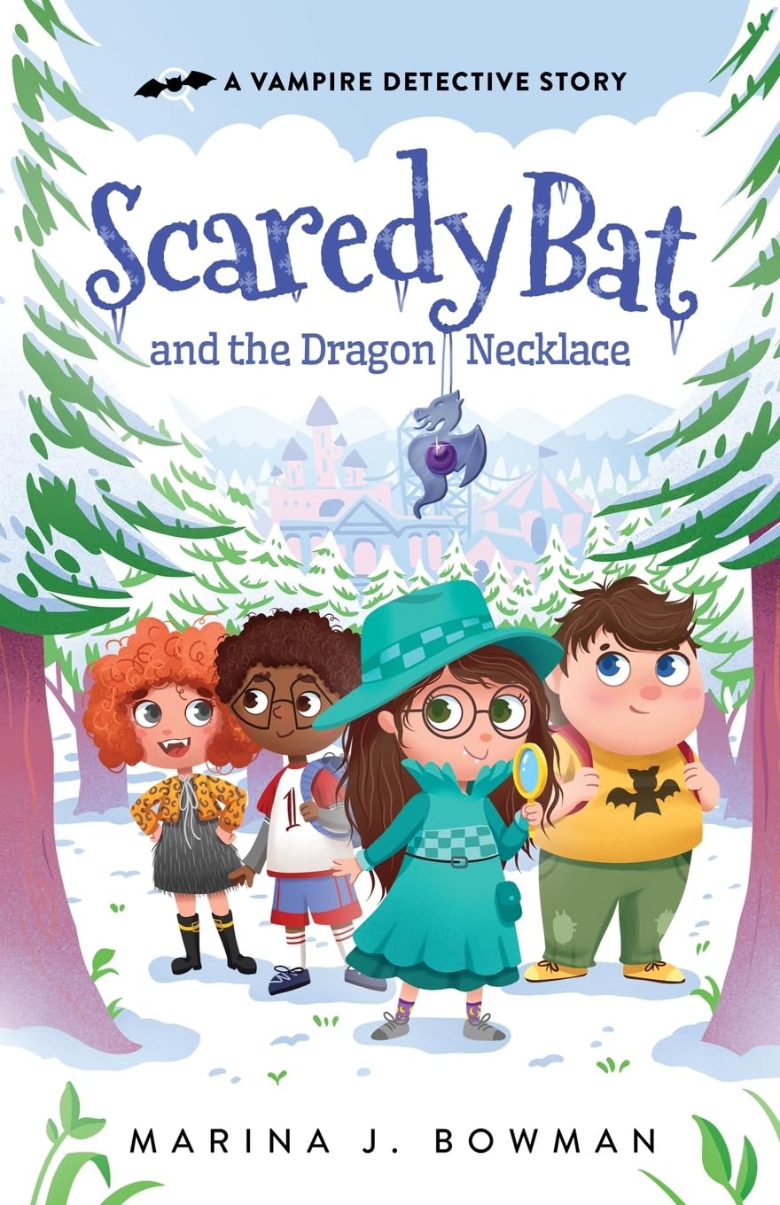 Scaredy Bat and the Dragon Necklace: An Illustrated Mystery Chapter Book for Kids (Scaredy Bat: A Vampire Detective Series)