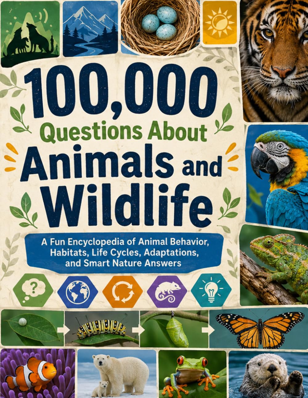 100,000 Questions About Animals and Wildlife: A Fun Encyclopedia of Animal Behavior, Habitats, Life Cycles, Adaptations, and Smart Nature Answers