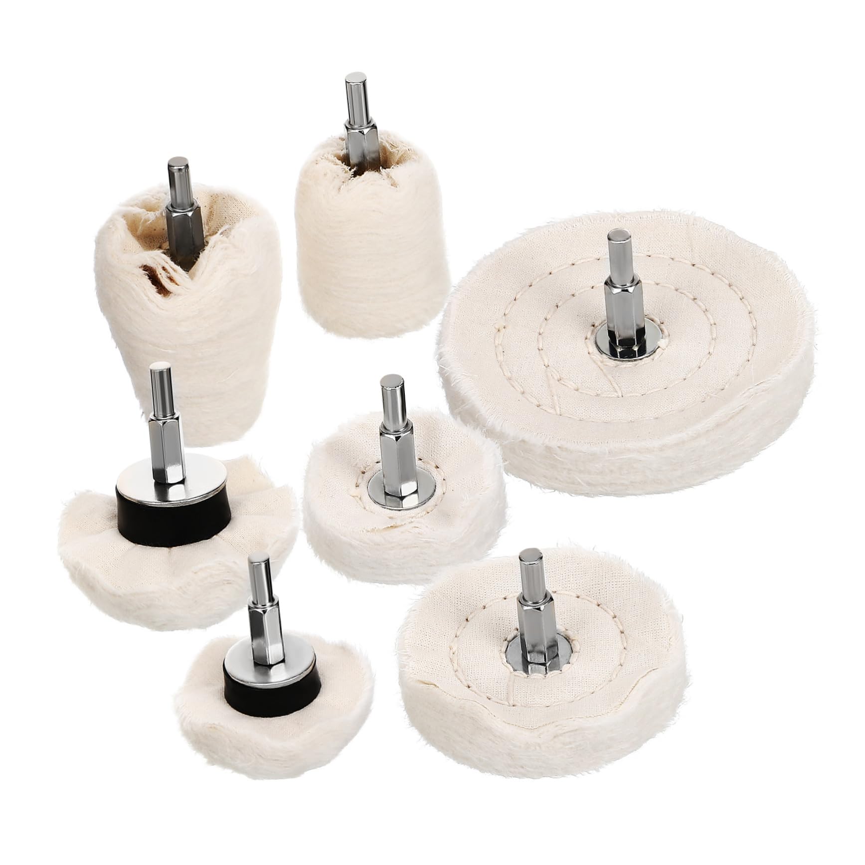 PRETYZOOM 1 Set Polishing Wheel Kit for Drill Cotton Buffing Pads for Metal Glass Jewelry Efficient Buffing Tool for Various Surfaces Sturdy User Friendly Design