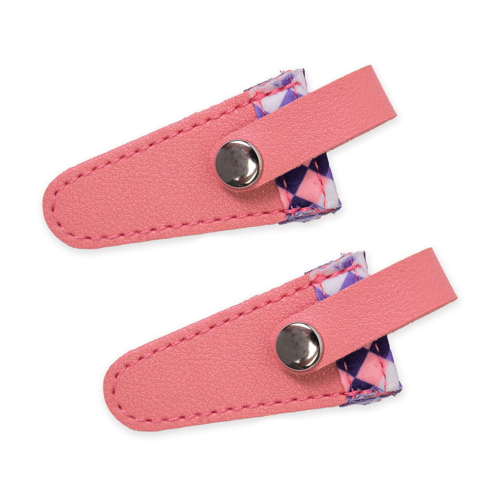 Yrohgkpn A 2 Pcs Embroidery Scissors Sheath Pu Scissors Covers Color Lattice Protective Covers Sewing Sheath