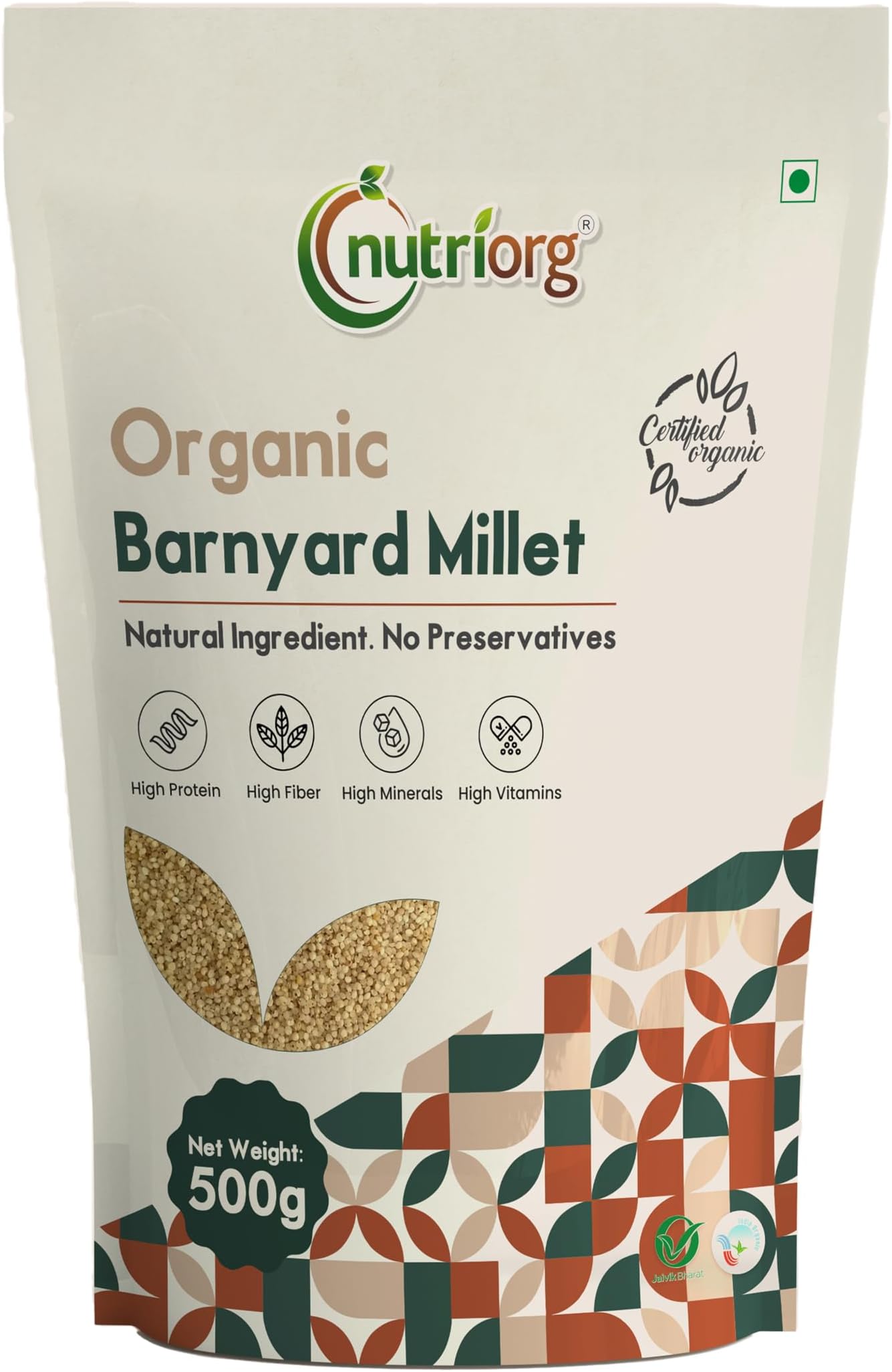 Nutriorg Organic Barnyard Millet 500G