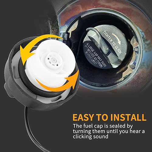 Miniatura 3 de Tapa de llenado del depósito de combustible, tapa de gasolina para Chrysler Aspen Pacifica Town&Country Voyager, Dodge Caravan Durango Grand Caravan