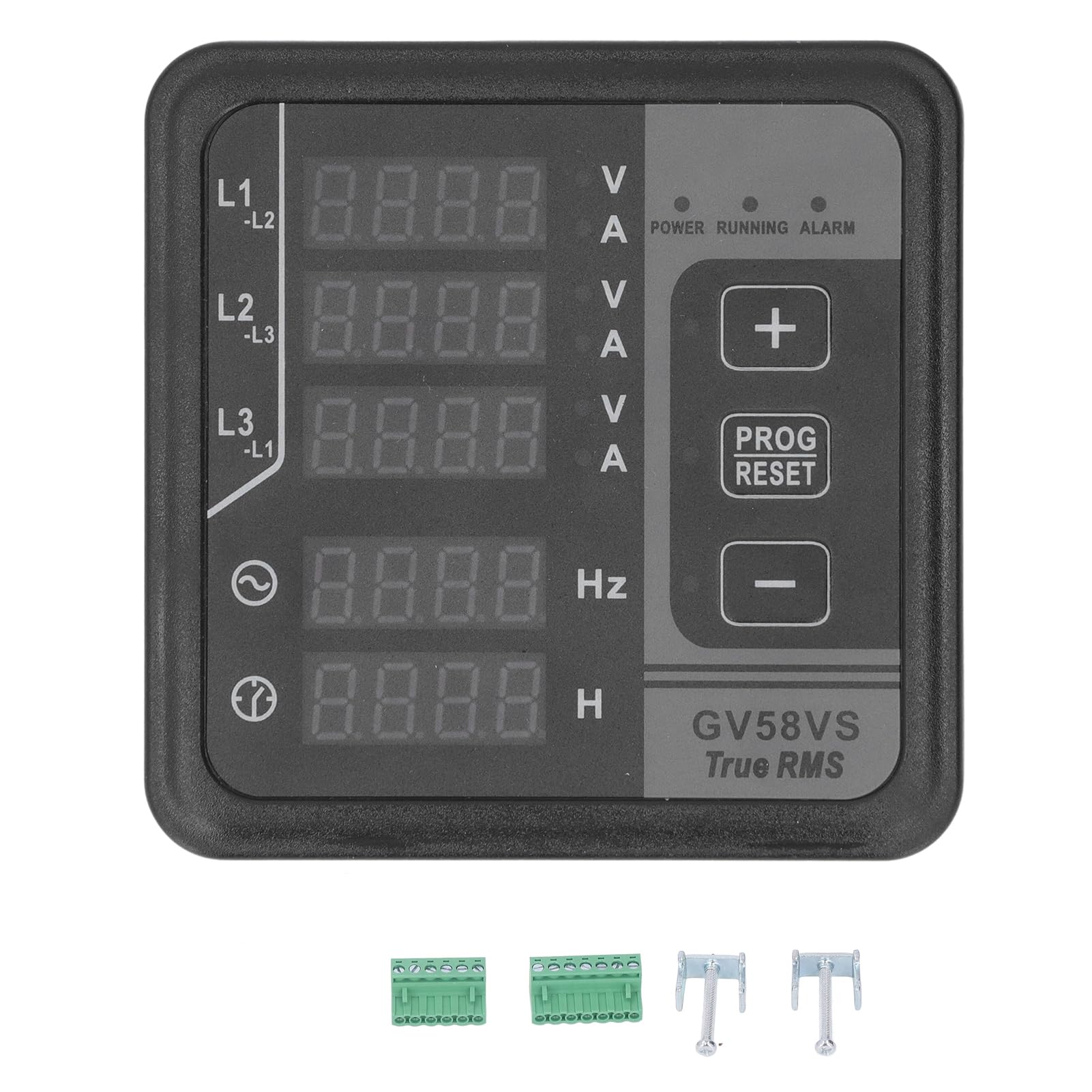 Generador Medidor multifunción digital AMP Start AMP Volt Medidor de frecuencia para detección 8 36V Alciban ABS impermeable con clasificación IP54 para generadores trifásicos