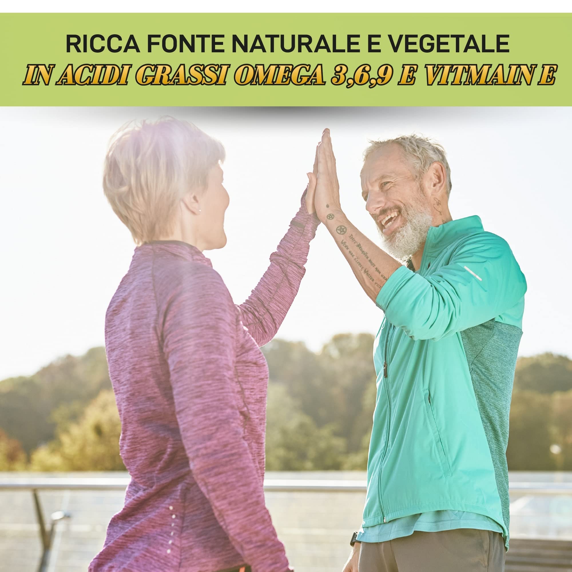 Healthy Fusion Omega Plus | Olio di Perilla + Vitamina E + Acidi grassi Omega 3-6-9 | Prodotto adatto per vegetariani | Massima qualità di Omega disponibile | 40 gummies al gusto di anguria